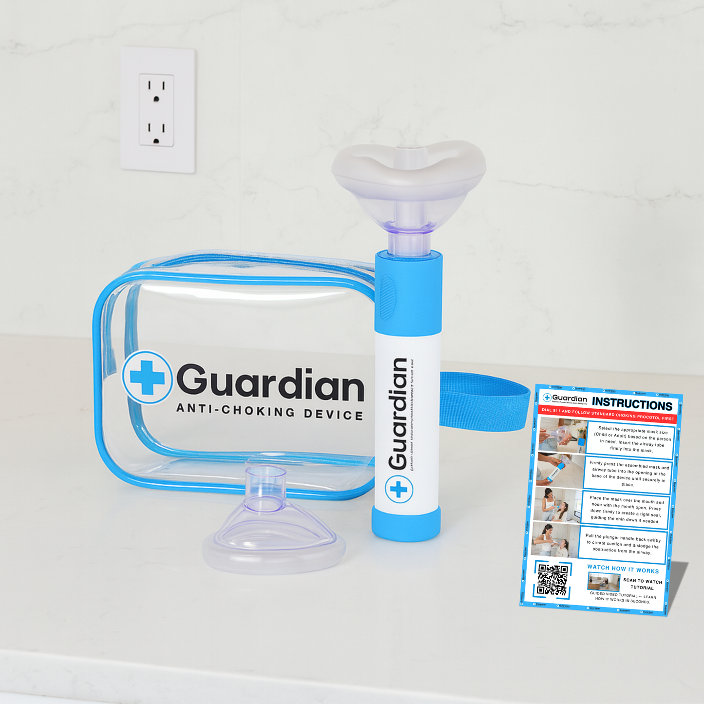 Choking Rescue Device - Home & Travel Kit